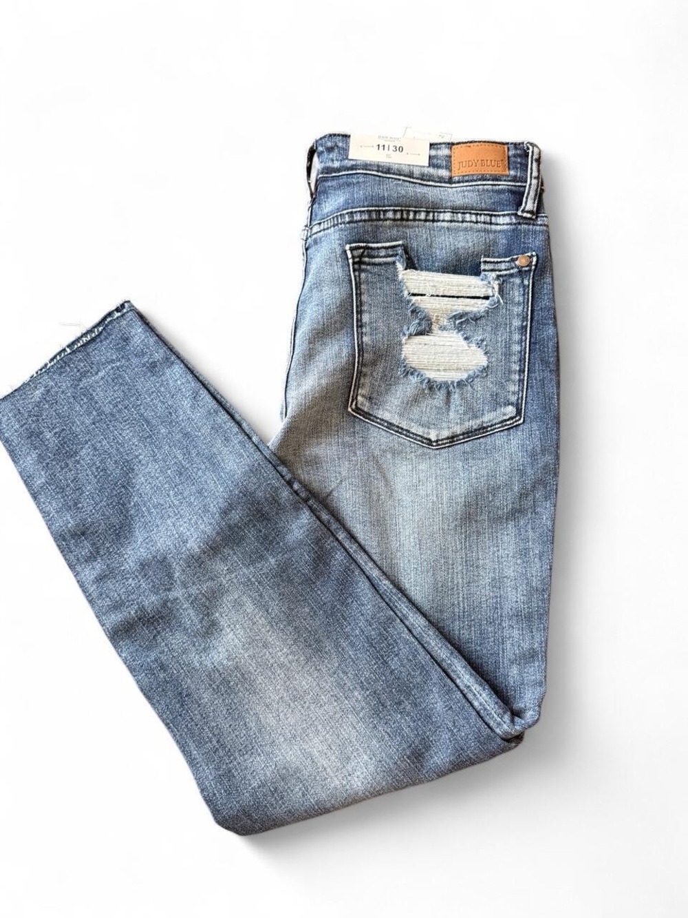 Judy Blue  Slim Light Blue Distressed Jeans